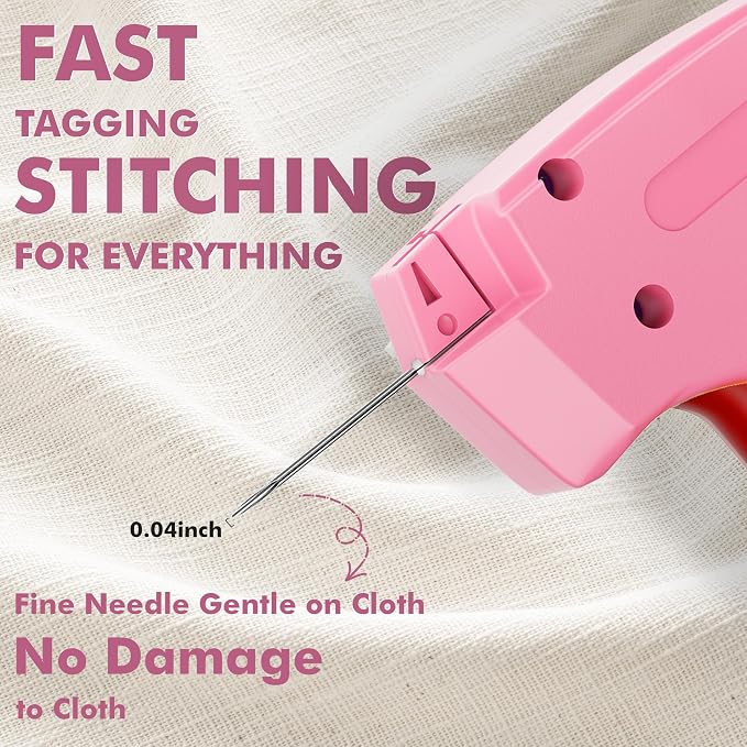 Stitch Gun for Clothes, Tagging Gun, Quick Clothing Fixer, Rose
