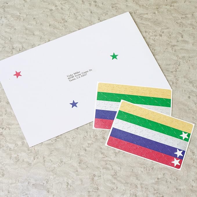 Avery Foil Star Labels, 1/2", Assorted Colors, Non-Printable, 440 Star Stickers Total (6007) (Pack of 3)