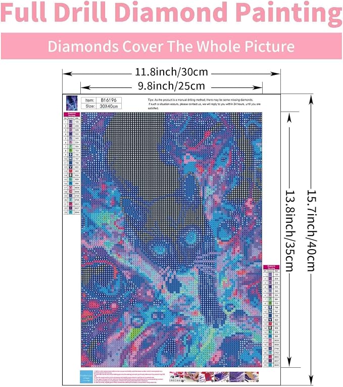 GEEHEIY Diamond Art Kits for Adults, 5D Black Cat Diamond Painting Kit
