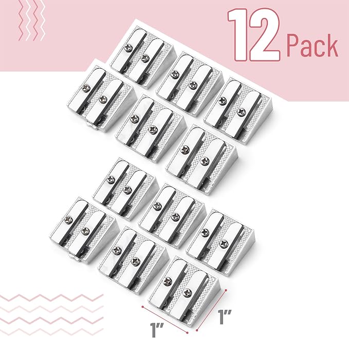 Mr. Pen- Handheld Metal Pencil Sharpener, 12 Pack