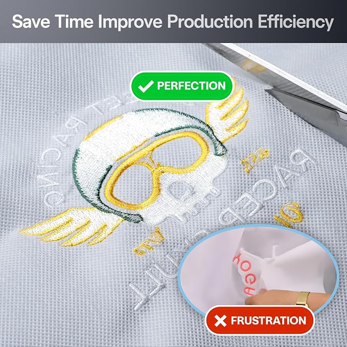 BAI Cut Away Stabilizer for Machine Embroidery 9"x9" 100 Sheets