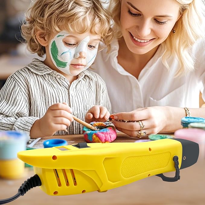 Heat Gun, 350W Mini Heat Gun for Crafting, 2-Temp Settings Hot Air Gun 392℉(200℃)/752℉(400℃) Heating Tool for Crafts, Shrink Tubing, Drying Paint, DIY Works