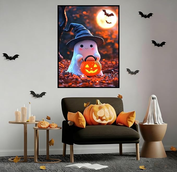 Lophomie Diamond Art Kits for Adults, 5D Halloween Diamond Painting Kits