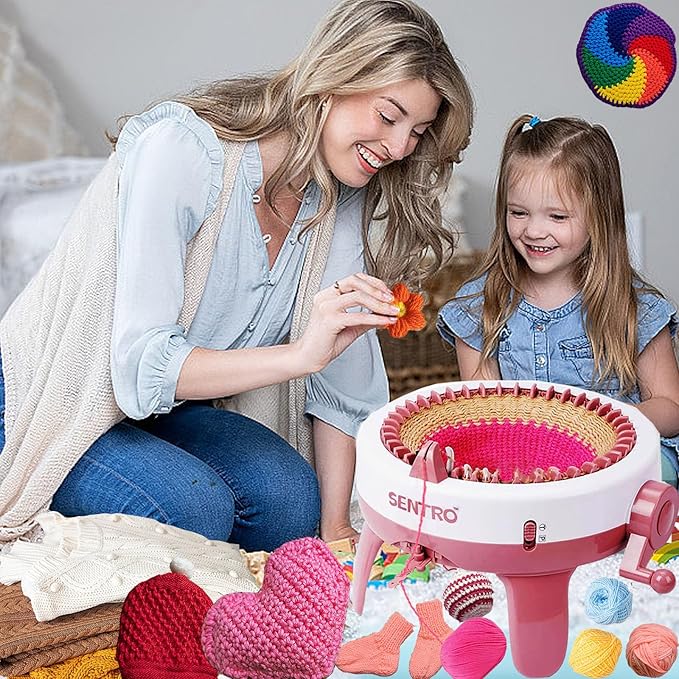 Cyandream Sentro 40 Needles Knitting Machine, Circular Loom for Beginners