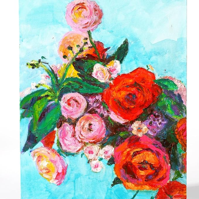 PHOENIX Floral Colors Oil Paint Stick Water Soluable - Set of 12 Spring Color 37ml Large Soft Oil Pastels for Artists