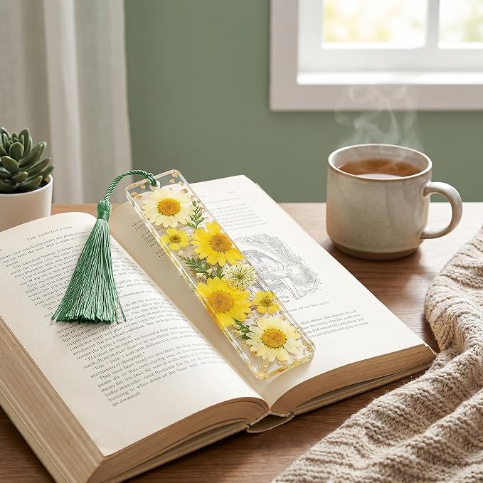 Bookmark Resin Molds Silicone,Set of 15-Cavity Bookmark Making Kit