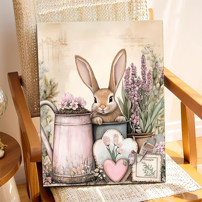 XTCIXAL Paint by Numbers Kit for Adults, Rabbit, 16X20 Inch | DIY Paint by Number for Adults Beginner, High-Definition Color Canvas, Stress Relief, Home Wall Decor, Gifts, Unframed