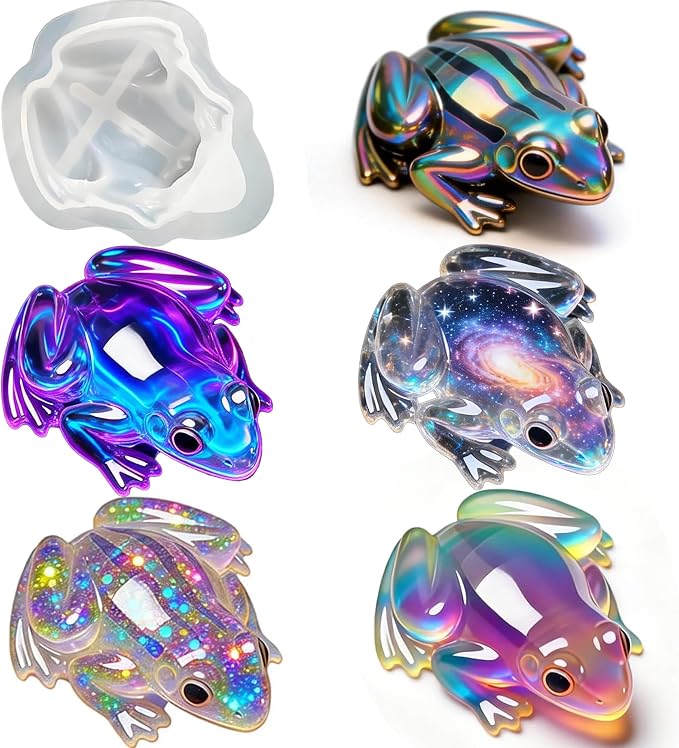 Frog Resin Mold, Animal Frog Silicone Mold for Epoxy Resin Casting