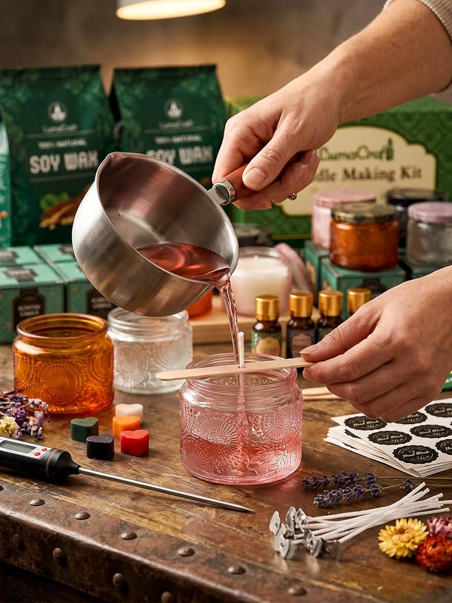 Deluxe Soy Wax Candle Making Kit, Complete DIY Craft Gift Set