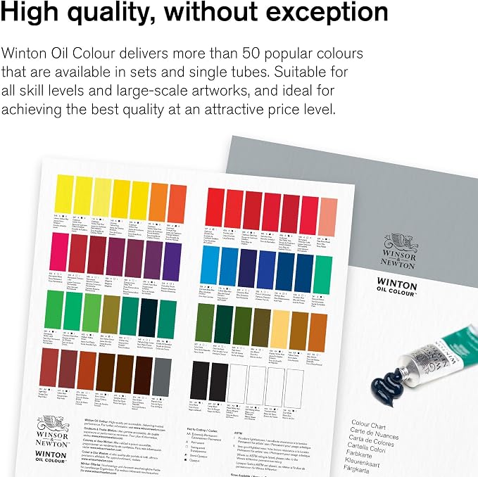 Winsor & Newton Winton Oil Color, 37ml Tube, Phthalo Deep Green | Artist pigments, Durable, Lightfast, Permanent, Uniform Consistency, Great Pigment Load