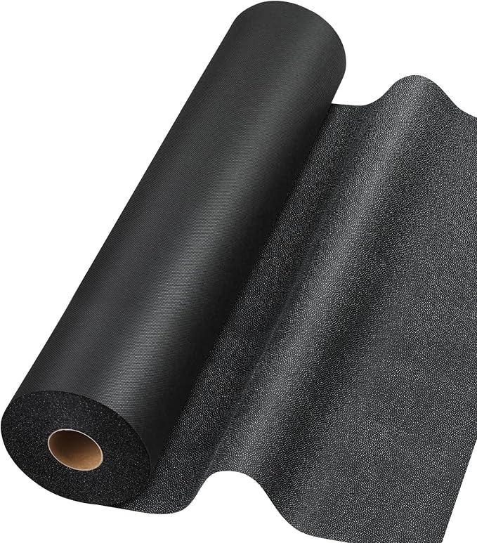 17"x30yd Iron On Fusible Interfacing for Sewing Interface Fabric for Sewing | Lightweight Black Non-Woven Fusible Interfacing Polyester Single-Sided Interfacing for Diy Craft Quilting, Sewing