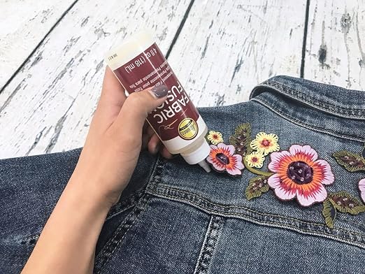 Aleene's Fabric Fusion Glue .66 oz 3-Pack, Permanent and Washable Adhesive, Dries Flexible, Strong Bond on Fabrics, Clothing, Denim, Polyester, Cotton, Flannel Materials