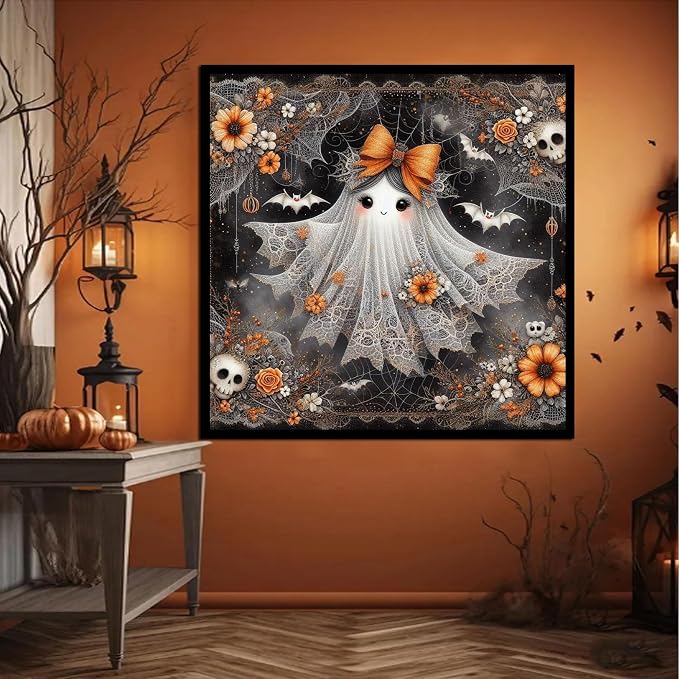 HHMATITS Halloween Diamond Art Kits for Adults 14X14IN