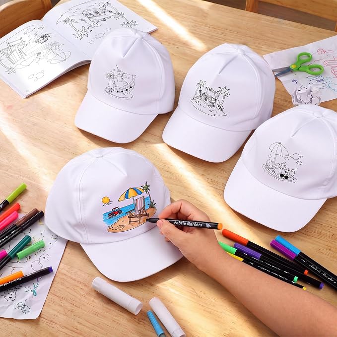 DIY White Baseball Cap for Kids Blank