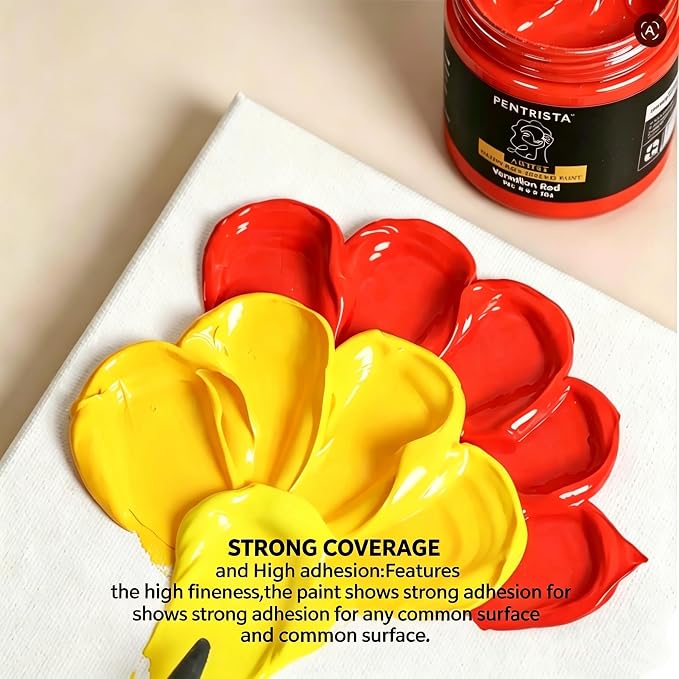 Professional Heavy Body Acrylic Paint Set, 24 Colors 220ml/7.44oz