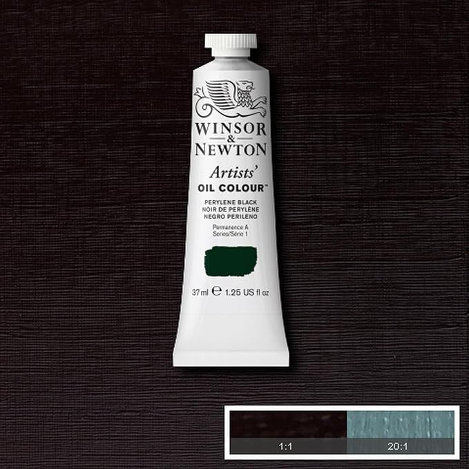 Winsor & Newton Artists' Oil Paint, 37ml Tube, Perylene Black