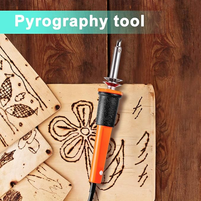 Honoson 19 Pcs Electric Hot Knife Cutting Tool with 14 Blades, Orange