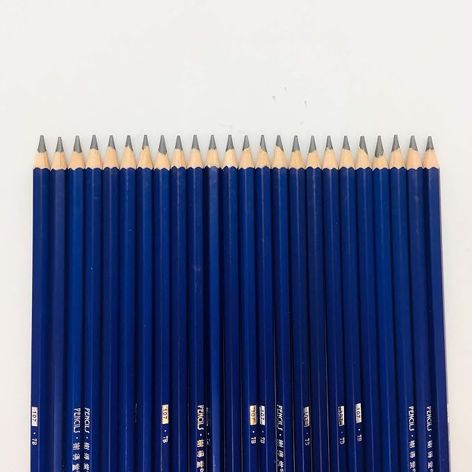 XDT#7B Drawing Pencils 24 Piece Set, Pro Art Graphite Sketching&Shading Supplies, Ideal For Kid Beginner Student Adults Artist