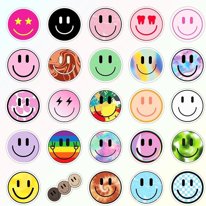 100PCS Smile Face Stickers