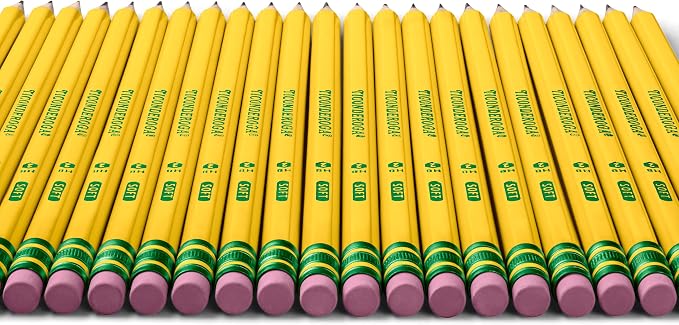 Ticonderoga Wood-Cased Pencils, #2 HB Soft, Yellow, 240 Count