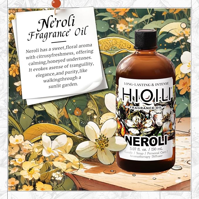 HIQILI Neroli Fragrance Oil for Perfume Making & Add to Body Lotion