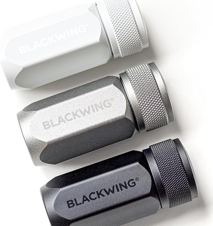 Blackwing One-Step Long Point Pencil Sharpener, German Steel Blade, White