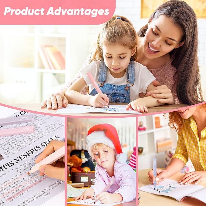 Taotree 12Pcs Aesthetic Cute Highlighters Assorted Colors, Back to School