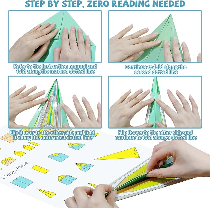 Elfew Paper Airplane Kit for Kids Ages 6-8 8-12, Kids Craft Activity Kit