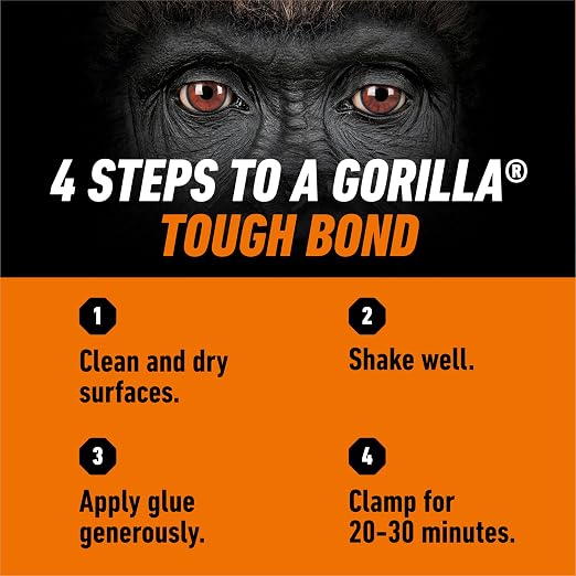 Gorilla Ultimate Waterproof Wood Glue, Natural Color, 8 oz