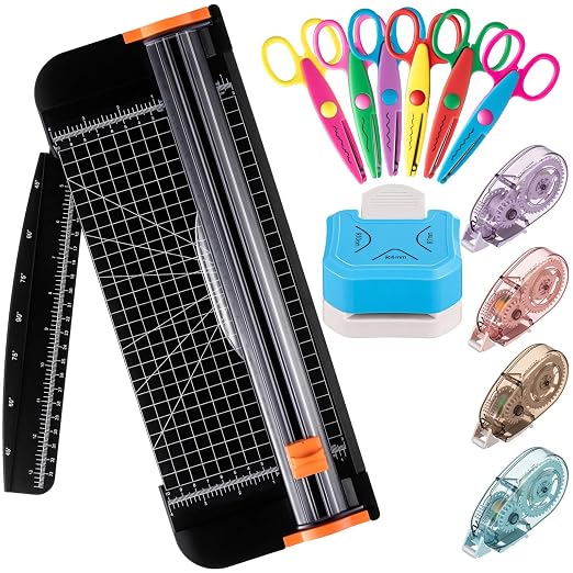 Jetec Scrapbook Supplies Kit, Scrapbook Scissors Set