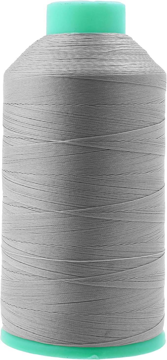 Mandala Crafts Size 46 210D T45 Gray Bonded Nylon Thread, 2843 YDs