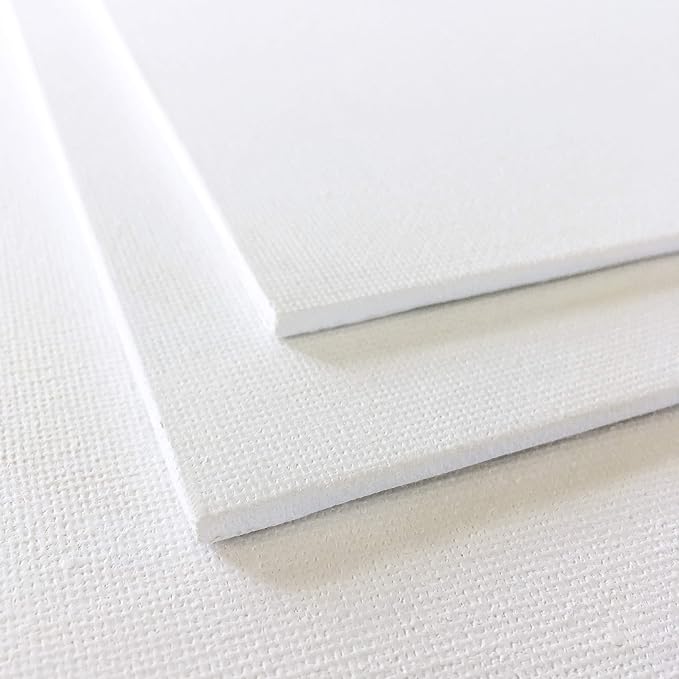 milo Canvas Flat Panel Boards for Painting, 11x14 inch, 24 Pack, White | Primed & Ready-to-Paint Art Supplies for Acrylic, Oil, Mixed Wet Media, & Pouring, Bulk, Painting Party Pack, Blank, Cotton