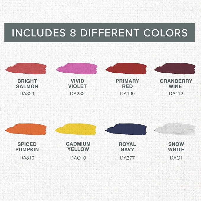 Sunset Colors Acrylic Paint Set, Set of 8 Bottles, 2 fl oz