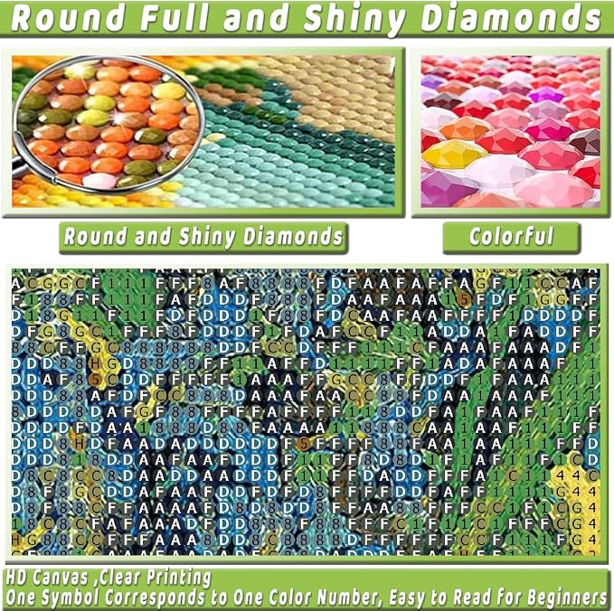 3 Pack Van Gogh Diamond Art Kits for Adults Diamond Painting Kit Beginner