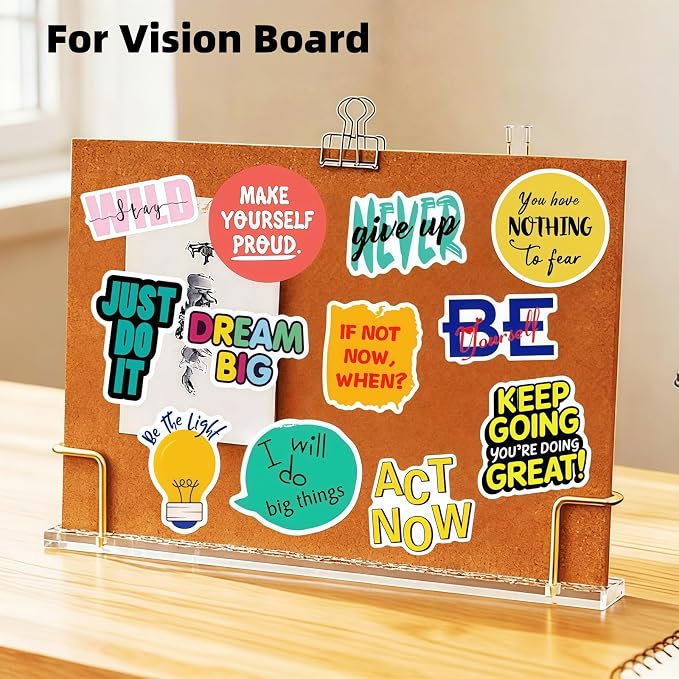 300Pcs Inspirational Scrapbook Motivational Stickers for Vision Board