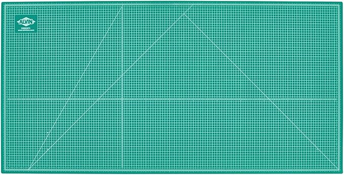 ALVIN GBM Self-Healing Cutting Mat 36 x 72 inch | Double-Sided Green/Black | 5-Layer Gridded Surface for Arts, Crafts and Sewing (actual size 36.61 x 72.83 inches) - Model GBM3672