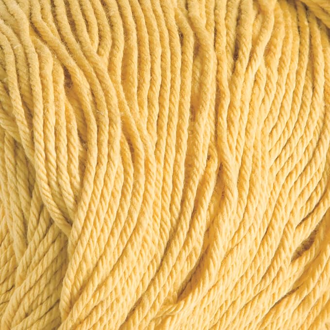 Knit Picks Dishie Yellow Worsted Weight 100% Cotton Yarn for Crocheting