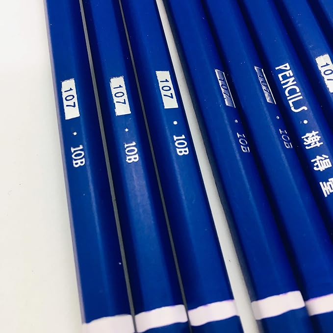 XDT#10B Drawing Pencils 24 Piece Set, Pro Art Graphite Sketching&Shading Supplies, Ideal For Kid Beginner Student Adults Artist