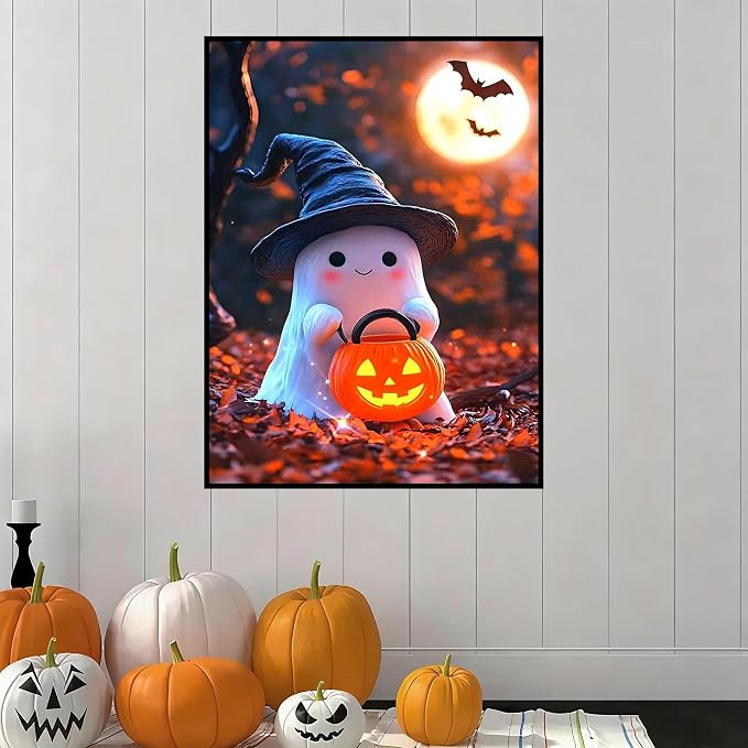 Lophomie Diamond Art Kits for Adults, 5D Halloween Diamond Painting Kits