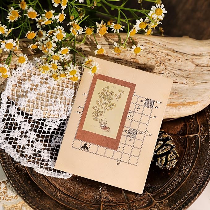 CATaireen Vintage Junk Journal Ephemera Scrapbooking Supplies Translucent Vellum Paper Stickers Card Making Decal Art Aesthetic for Adults (Ephemera Colors Cool)