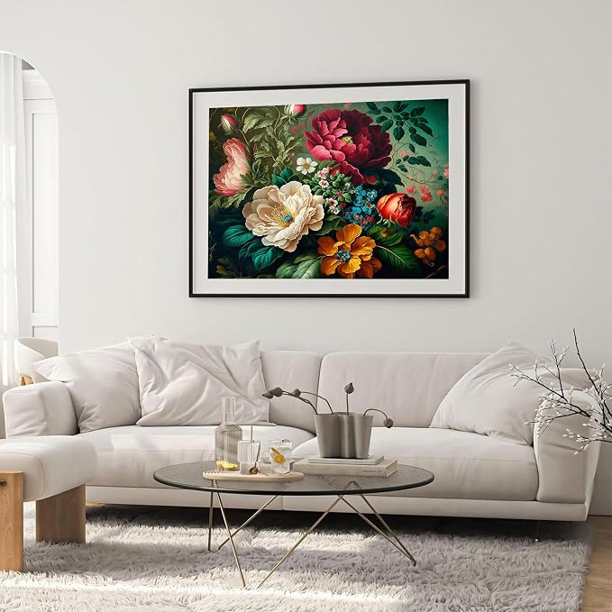 Arttoplus Flower Paint by Numbers Kit for Adults Canvas 16x20 inch | Flower Adult Paint by Number Kits on Canvas for Beginner, Acrylic Oil Painting by Numbers for Home Wall Decor (Without Frame)