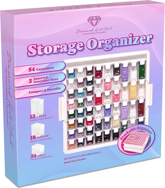 DIAMOND ART CLUB Diamond Painting Storage Organizer