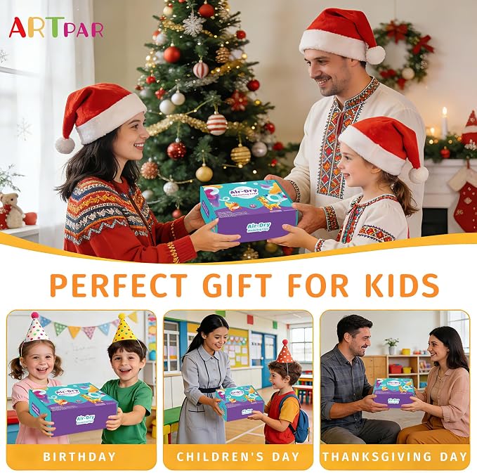 ARTPAR Air Dry Clay 66 Colors,Modeling Clay for Kids,DIY Molding Magic Clay