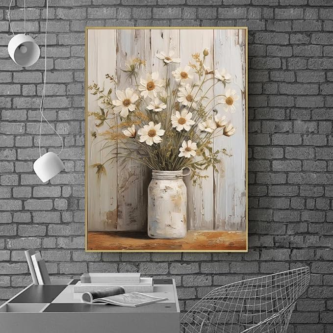 Diamond Art Kits for Adults,Vintage Flower Diamond Painting Kits 12x16in