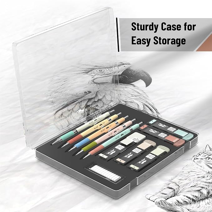 Mr. Pen- Art Mechanical Pencil Set, 5 Metal Mechanical Pencils (0.3, 0.5