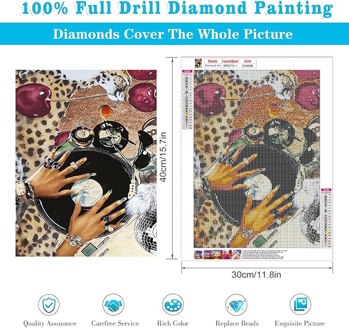 4 Pack Fashion Diamond Art Kits for Adults Diamond Painting Kit for Adults