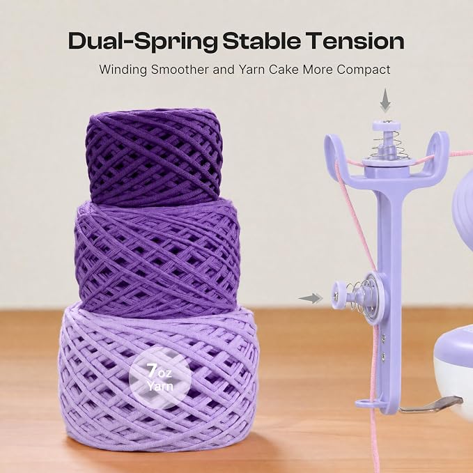 Caydo Electric Yarn Winder, Effortless Yarn Organizer for Crochet Lovers
