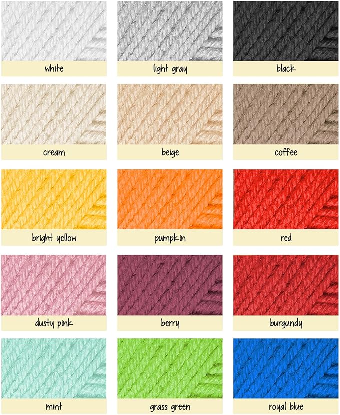 Crochet Kit for Beginners with Yarn, Beginner Crochet Kit for Adults and Kids, 21 Hooks, Knitting Kit Bag, Instructions Step-by-Step Video Tutorials, Plus Crochet Accessories Supplies, Crochet Gifts