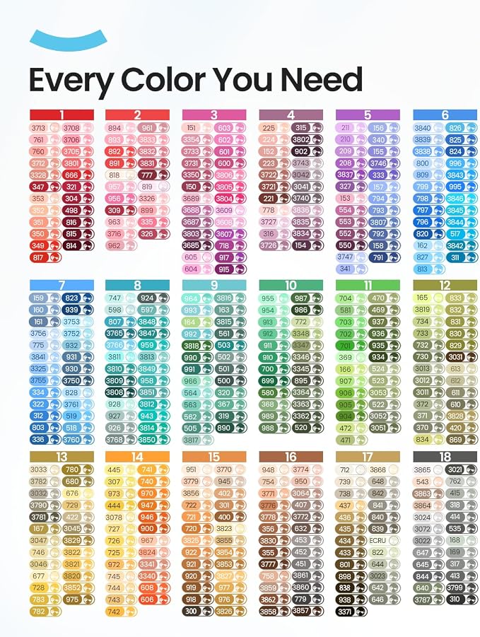 ARTDOT Beads for Diamond Painting Accessories, 89000 Pieces 445 Colors Round Beads Sparkle Rhinestones for Nails Diamond Art Crafts (200 pcs per Bag)