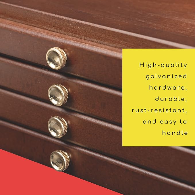 MEEDEN 4-Tier Artist Supply Storage Box: Art Organizer with Compartments
